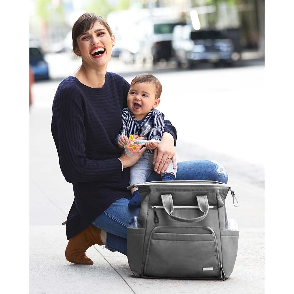 SkipHop - Main Frame Diaper Backpack - Charcoal