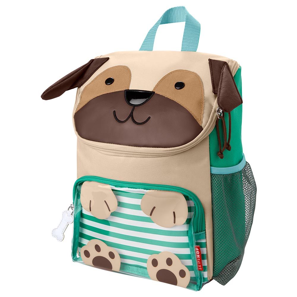 Skiphop - Zoo Big Backpack - Pug - 14 Inch