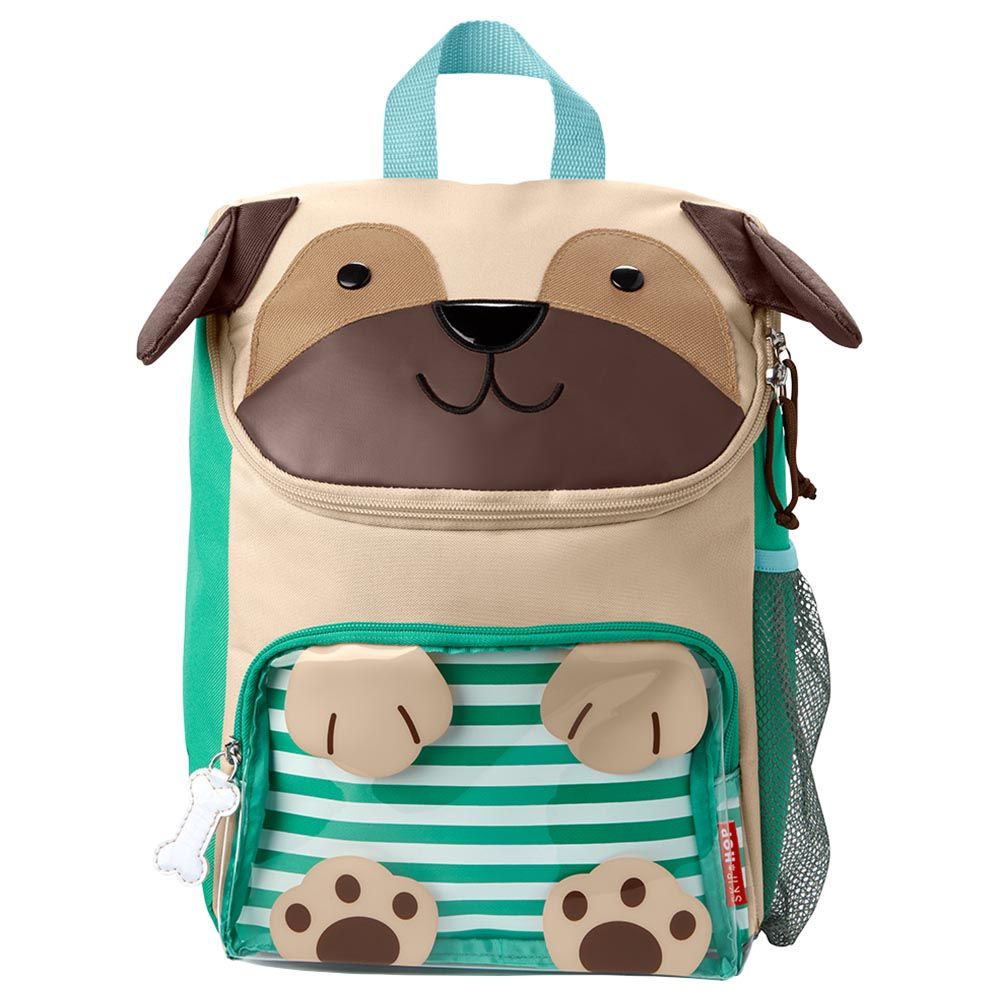 Skiphop - Zoo Big Backpack - Pug - 14 Inch