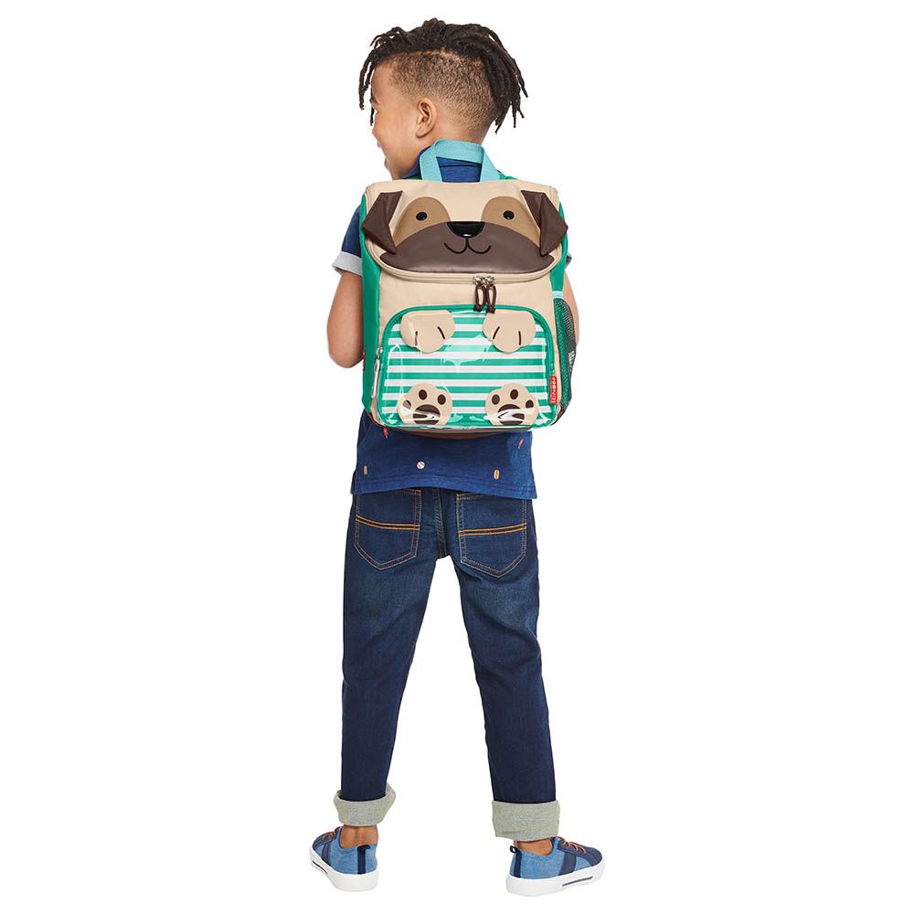 Skiphop - Zoo Big Backpack - Pug - 14 Inch