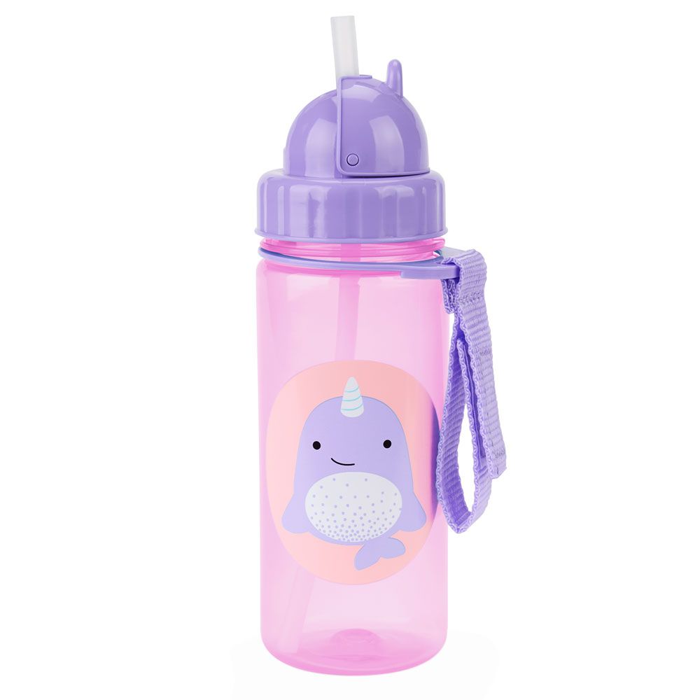 SkipHop - Zoo Straw Bottle 384.5ml - Narwhal