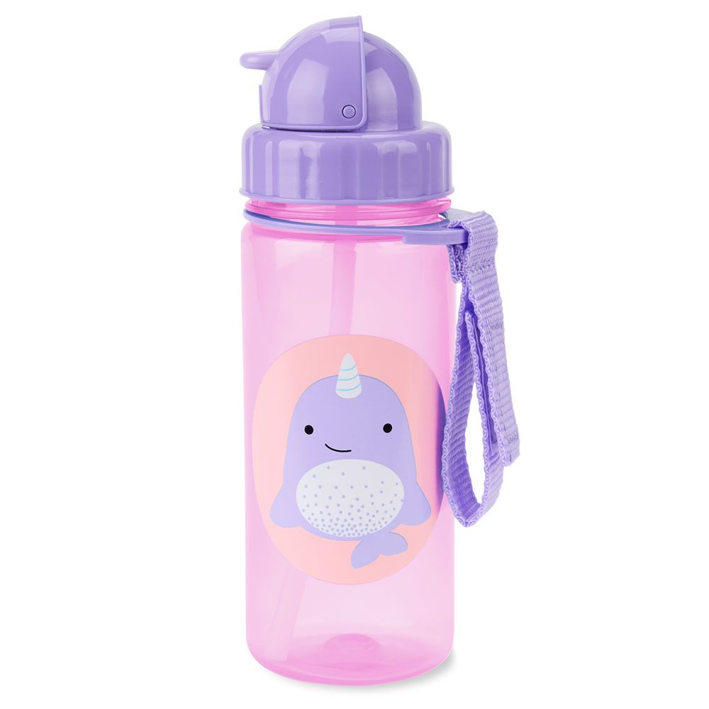 SkipHop - Zoo Straw Bottle 384.5ml - Narwhal