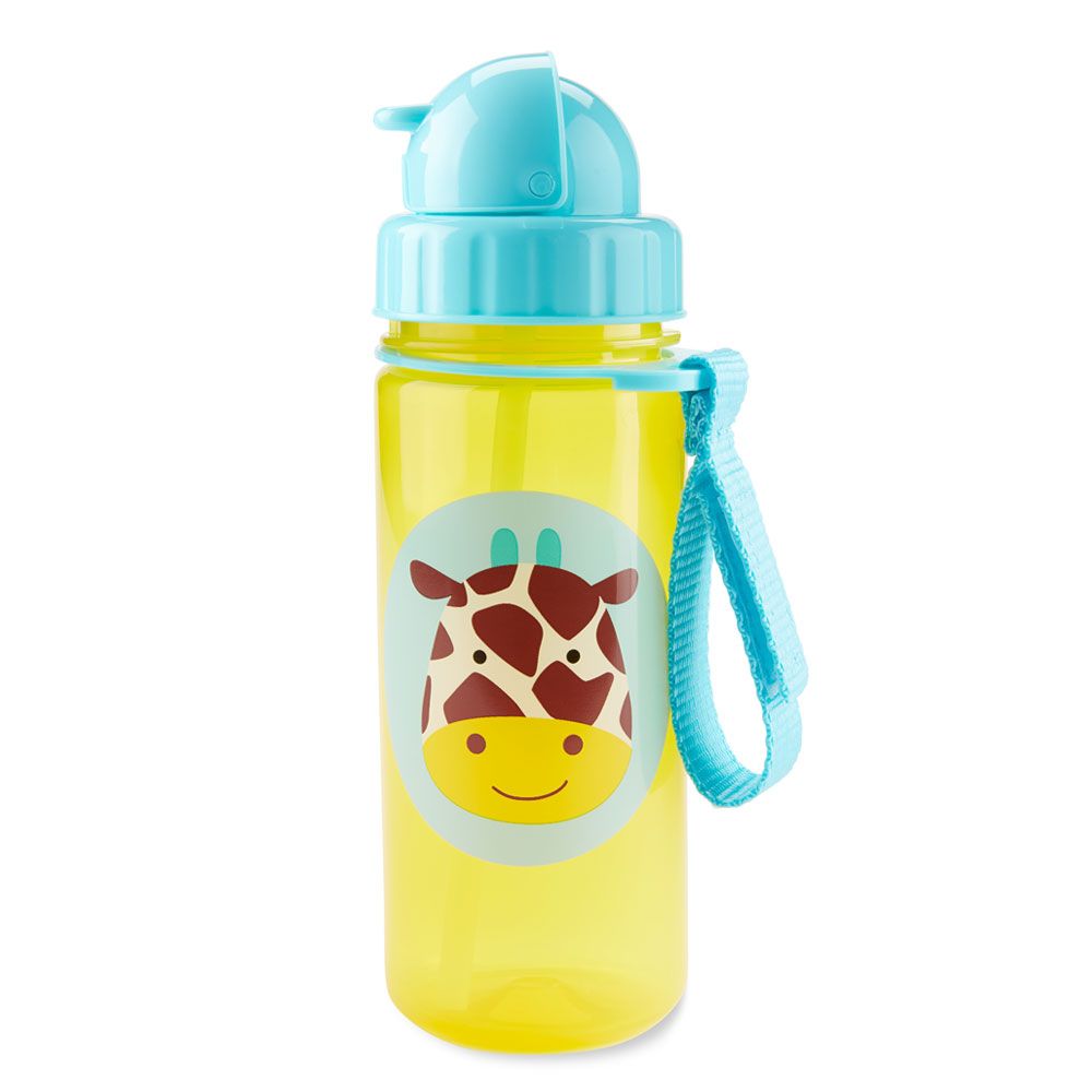 SkipHop - Zoo Straw Bottle 390ml - Giraffe