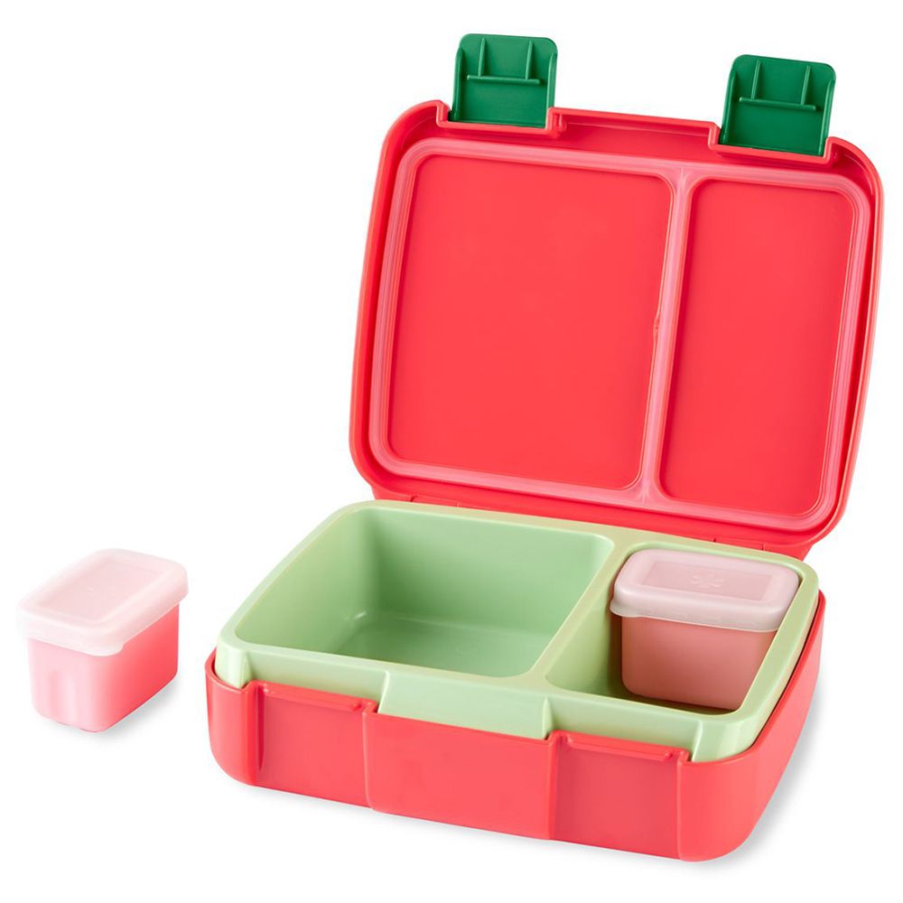 Skiphop - 2-4 Compartments Spark Style Bento Box - Strawberry