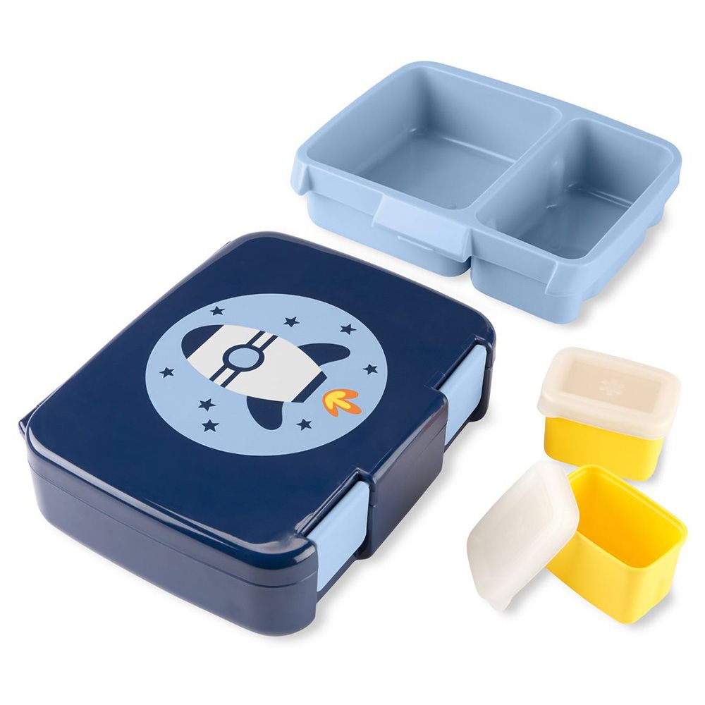 Skiphop - 2-4 Compartments Spark Style Bento Box - Rocket