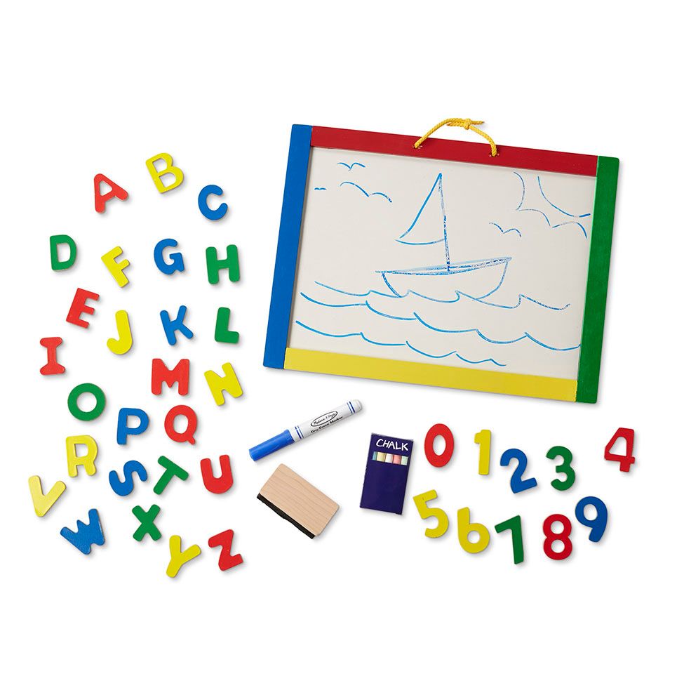 Melissa & Doug Magnetic Chalkboard/Dry-Erase Board