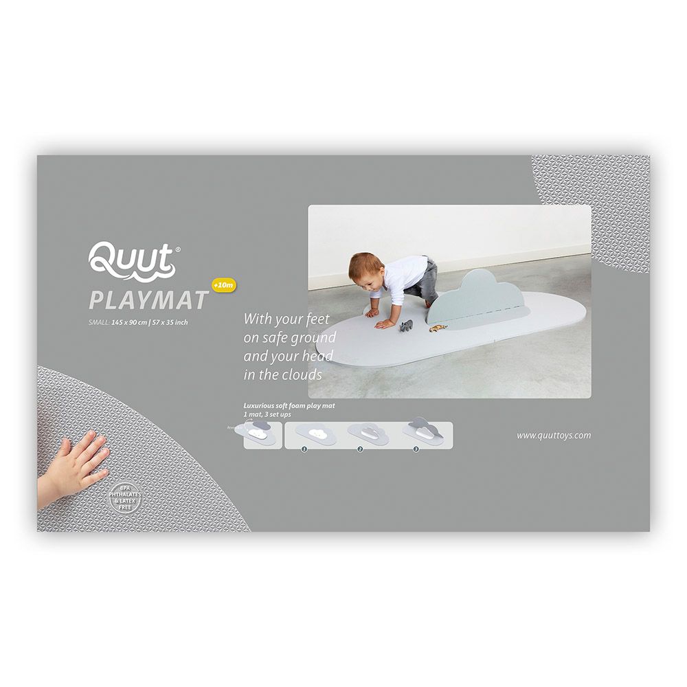 Quut - Playmat Cloud Small - Pearl Grey