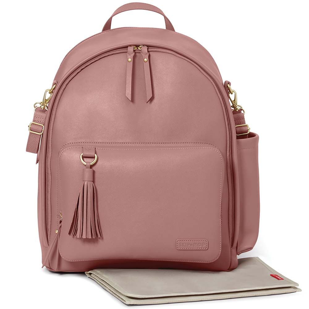 SkipHop - Greenwich Diaper Backpack - Dusty Rose