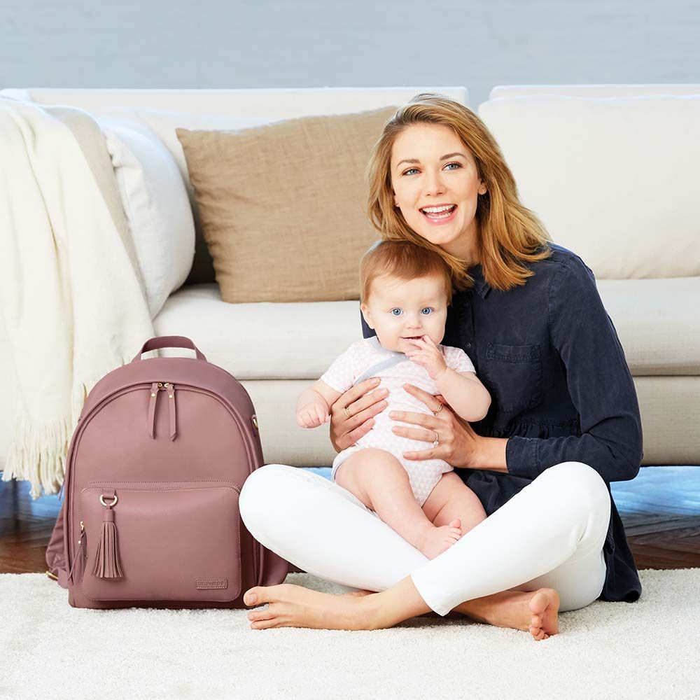 SkipHop - Greenwich Diaper Backpack - Dusty Rose