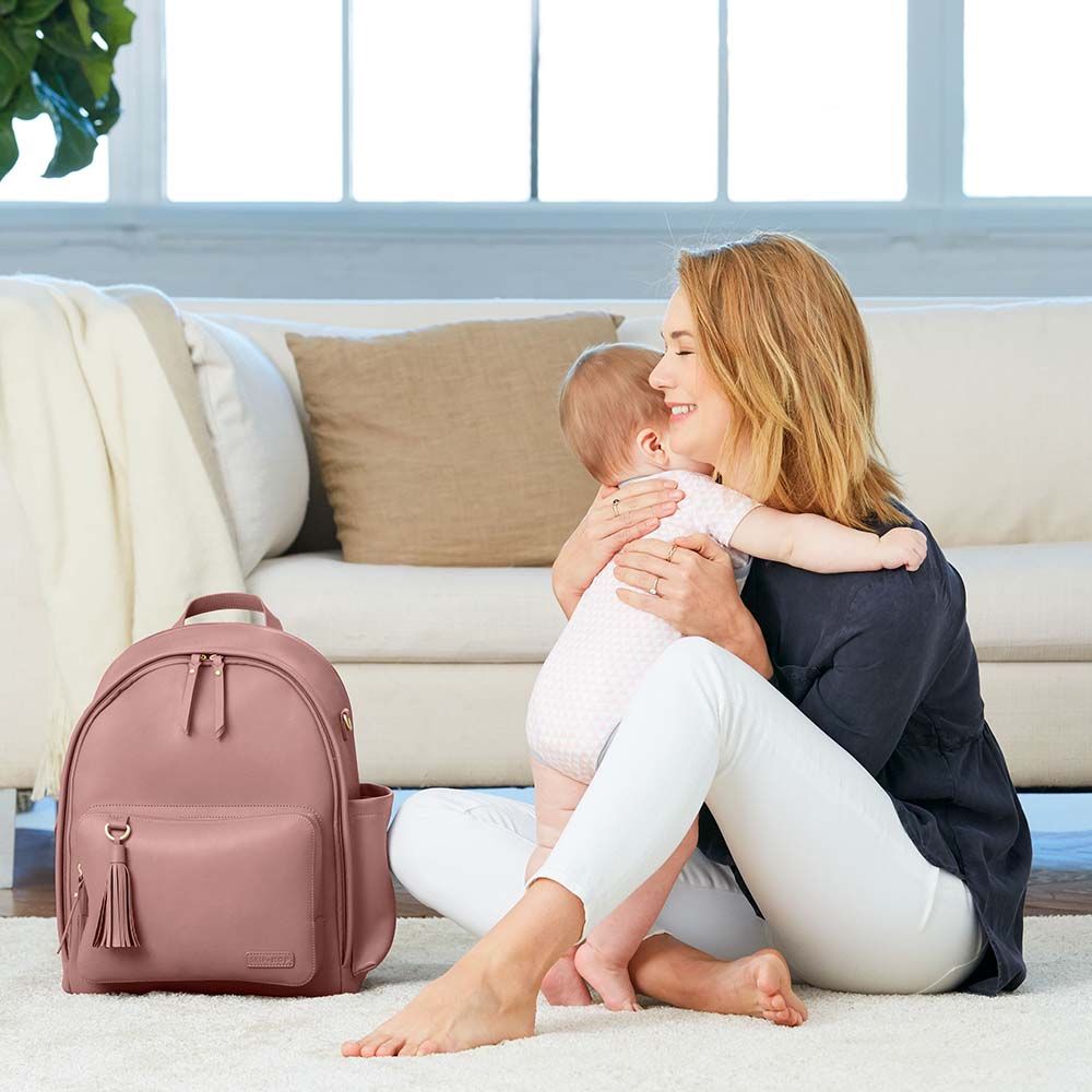 SkipHop - Greenwich Diaper Backpack - Dusty Rose