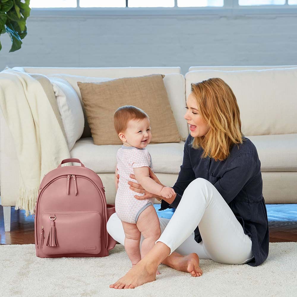 SkipHop - Greenwich Diaper Backpack - Dusty Rose