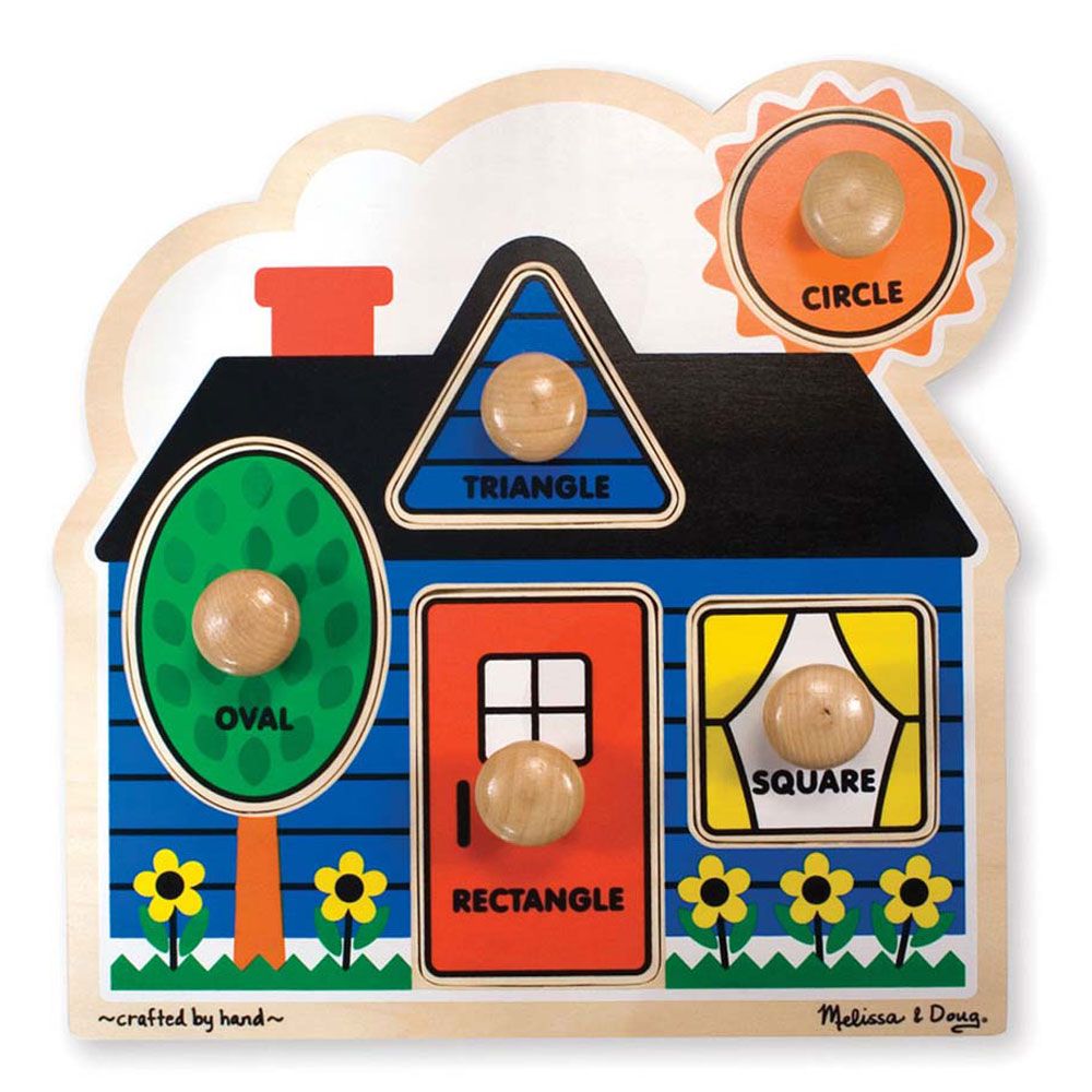 Melissa & Doug - First Shapes Jumbo Knob, 5pcs.