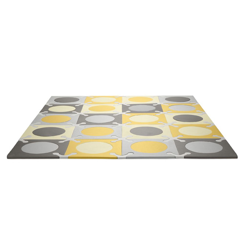 SkipHop - Playspot Floor Tiles - Gold & Grey