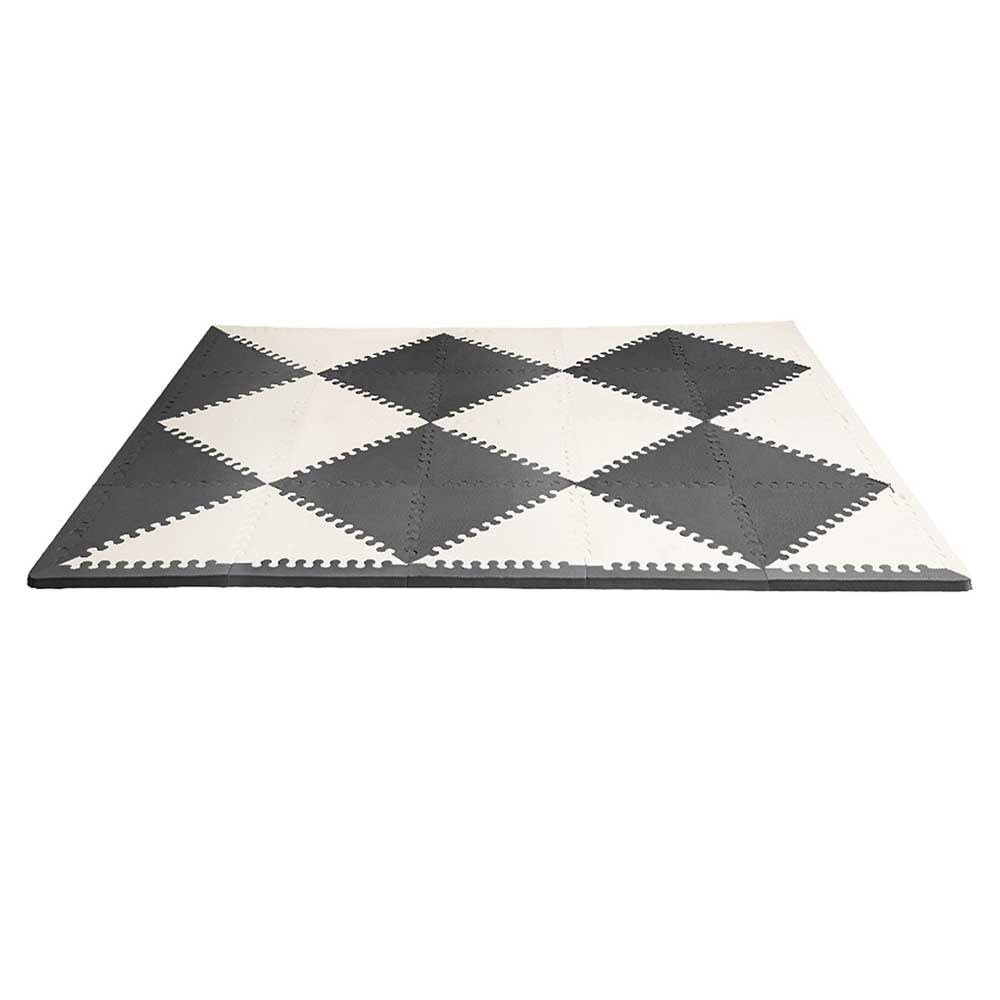 SkipHop - Playspot Geo Floor Tiles - Black & Cream