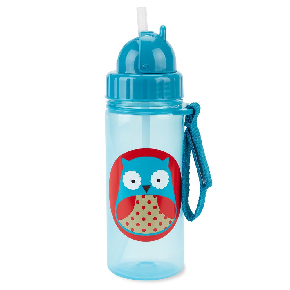 SkipHop - Zoo Straw Bottle 384.5ml - Owl