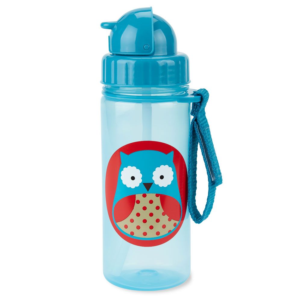 SkipHop - Zoo Straw Bottle 384.5ml - Owl