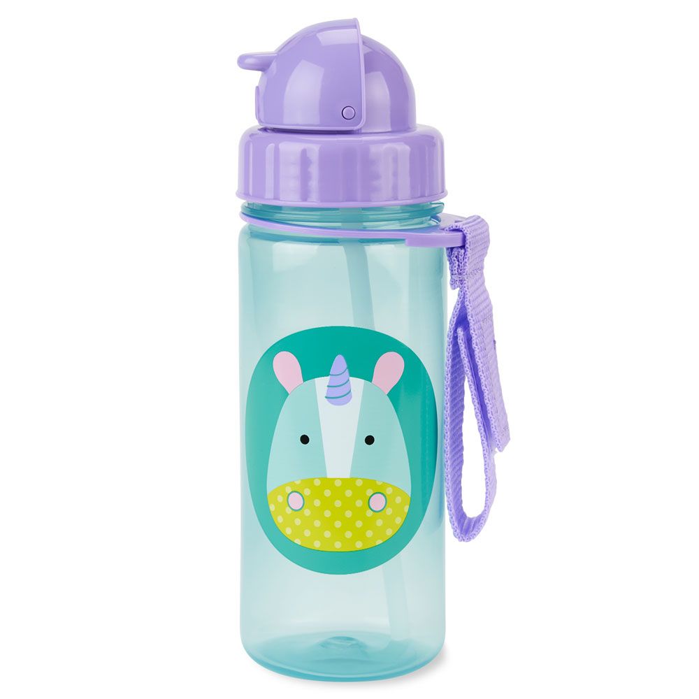 SkipHop - Zoo Straw Bottle 390ml - Unicorn