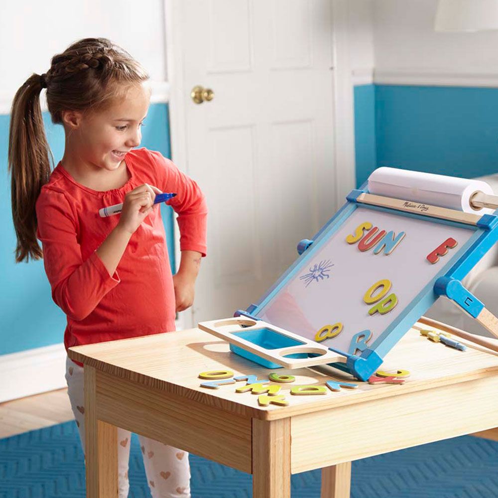 Melissa & Doug - Double-Sided Magnetic Tabletop Easel