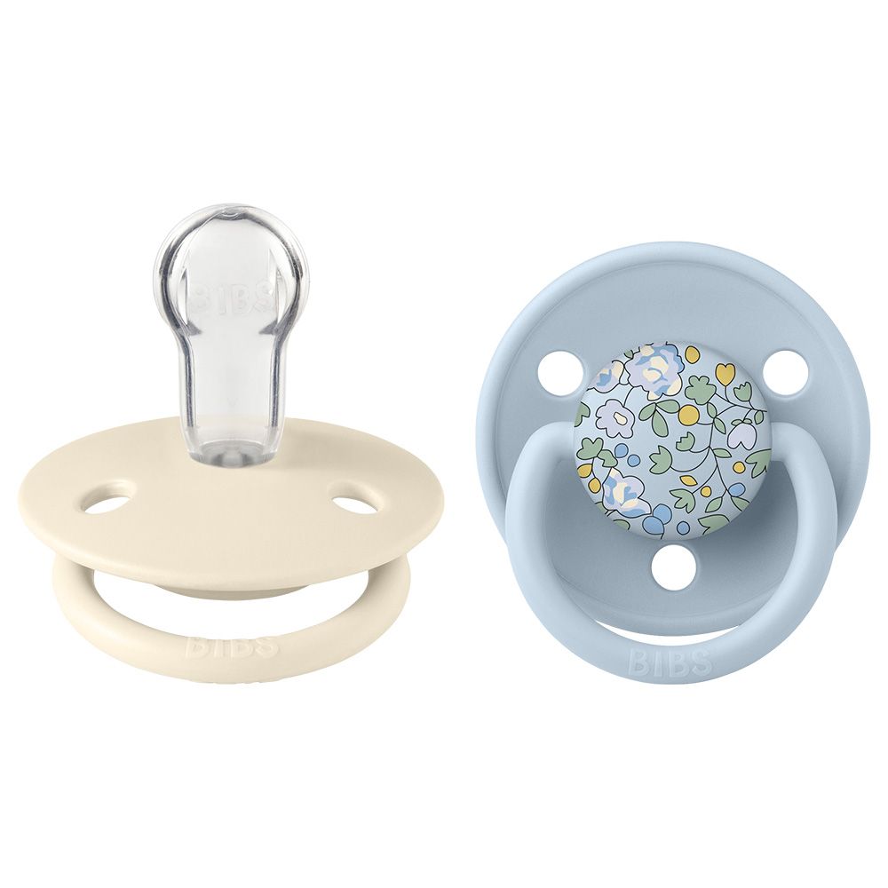 Bibs - Liberty Deluxe Elosie Pacifier - 0M+ - Baby Blue