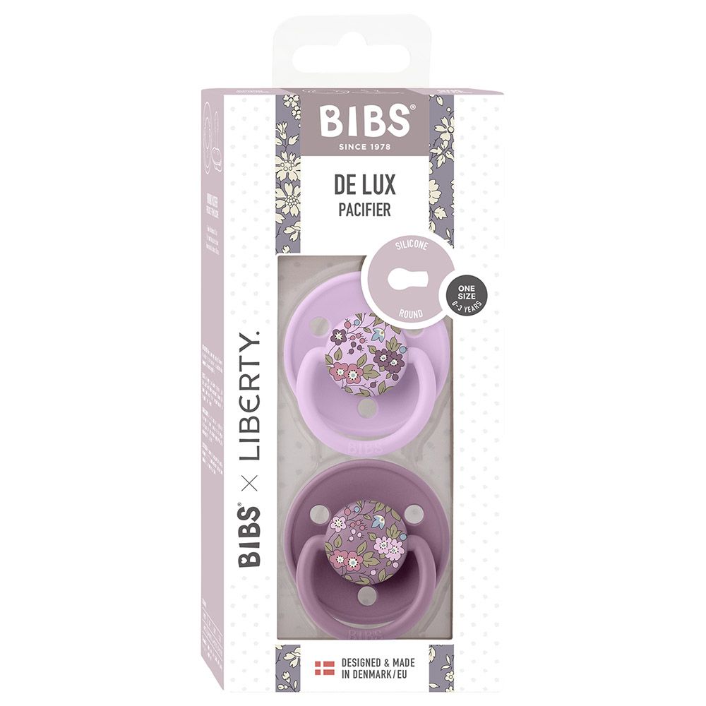 Bibs - Liberty Deluxe Camomile Pacifier - 0M+ - Mauve