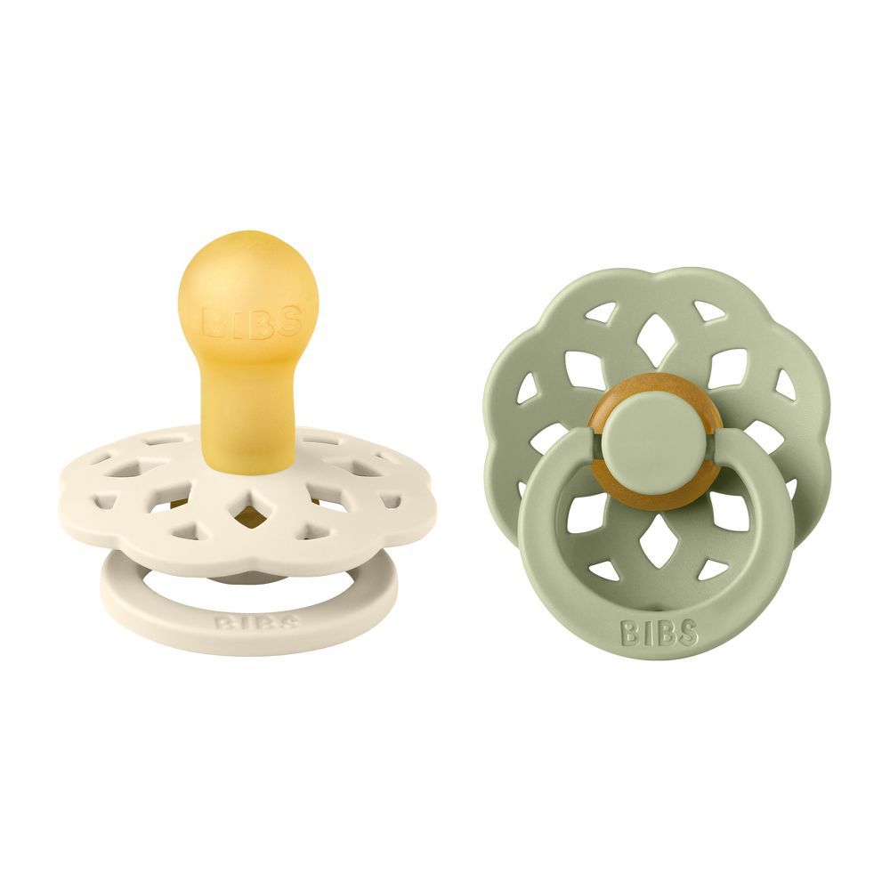 Bibs - Boheme S1 Pacifiers -0M+ - Pack of 2 - Ivory/Sage