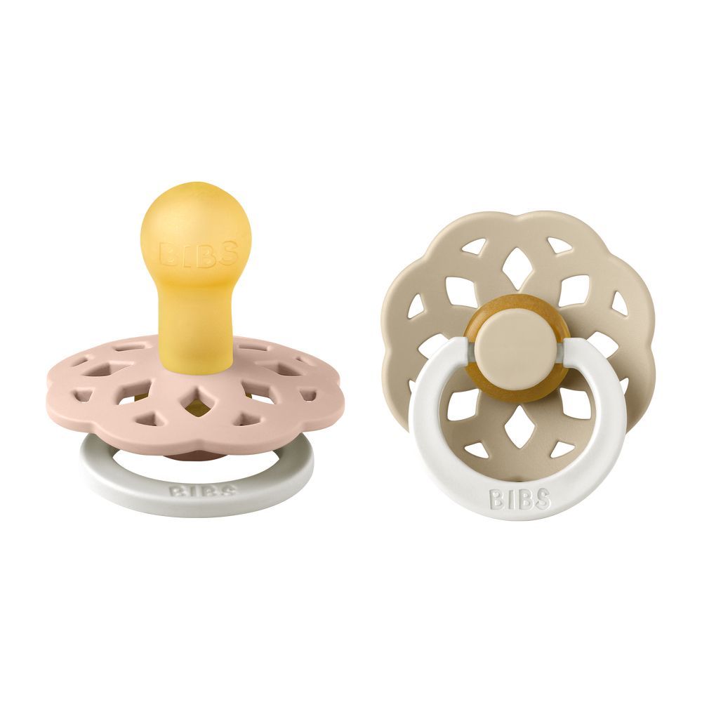 Bibs - Glow Boheme S1 Pacifiers - Pack of 2 - Blush/Vanilla