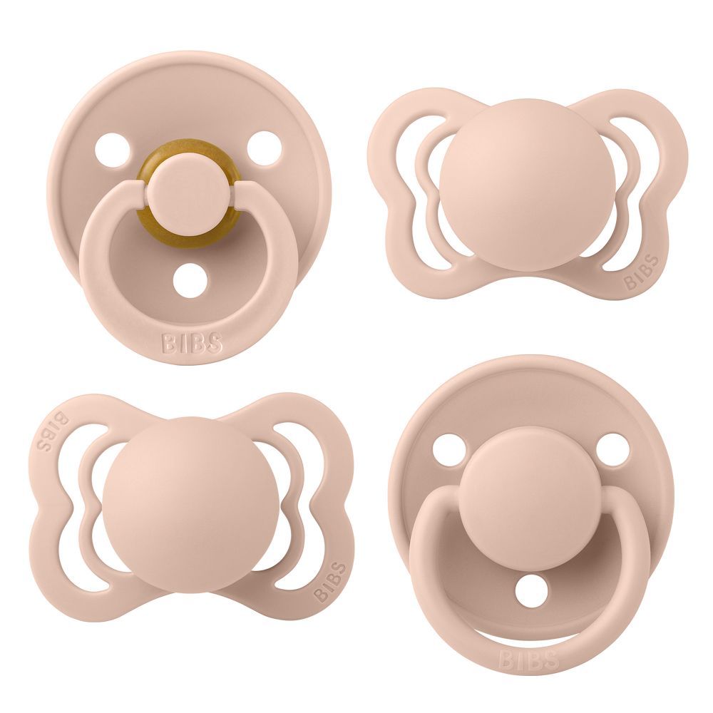 Bibs - Try-It Collection Pacifier Box S1 - Pack of 4 - Blush