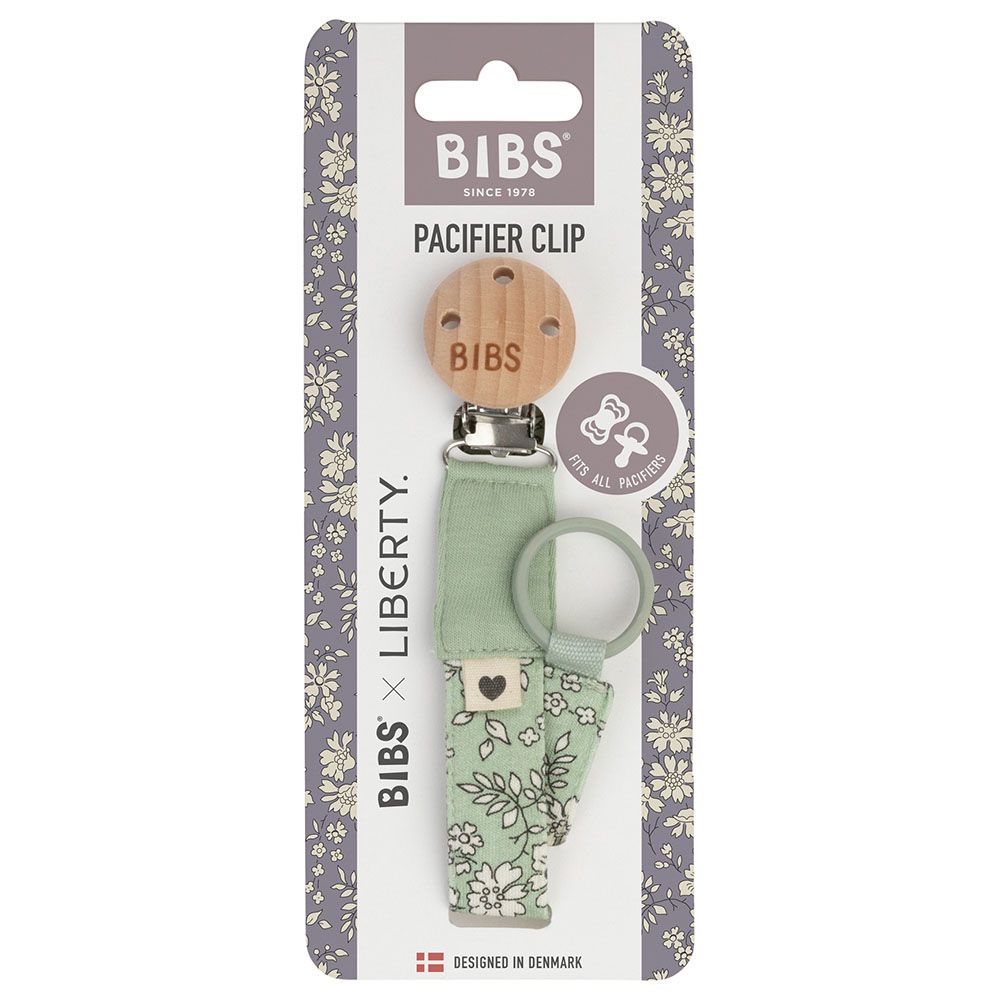 Bibs - Liberty Pacifier Clip Capel - Sage