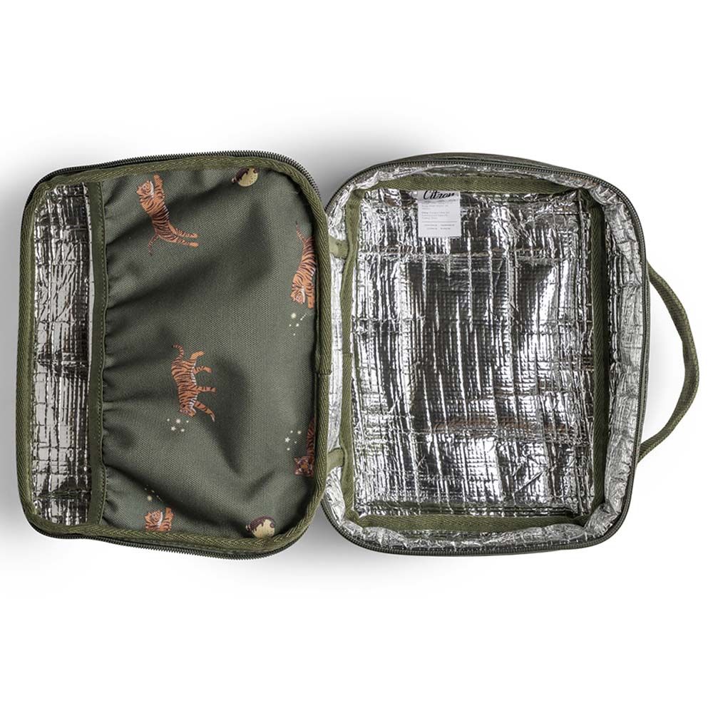 Citron - Insulated Square Lunchbag - Tiger