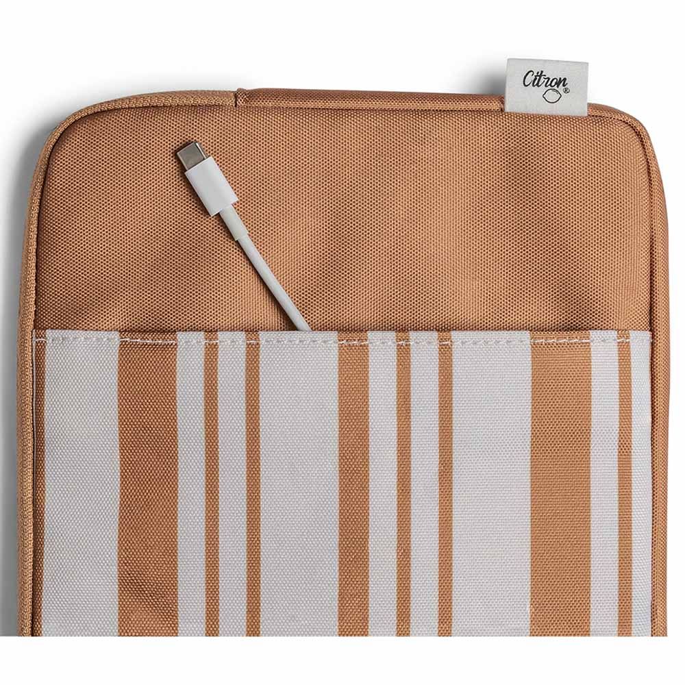 Citron - Protective Ipad Sleeve w/ Zipper - Caramel