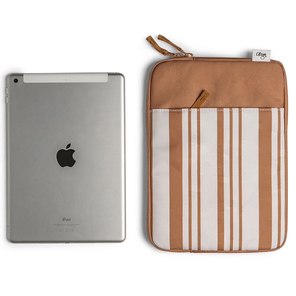 Citron - Protective Ipad Sleeve w/ Zipper - Caramel