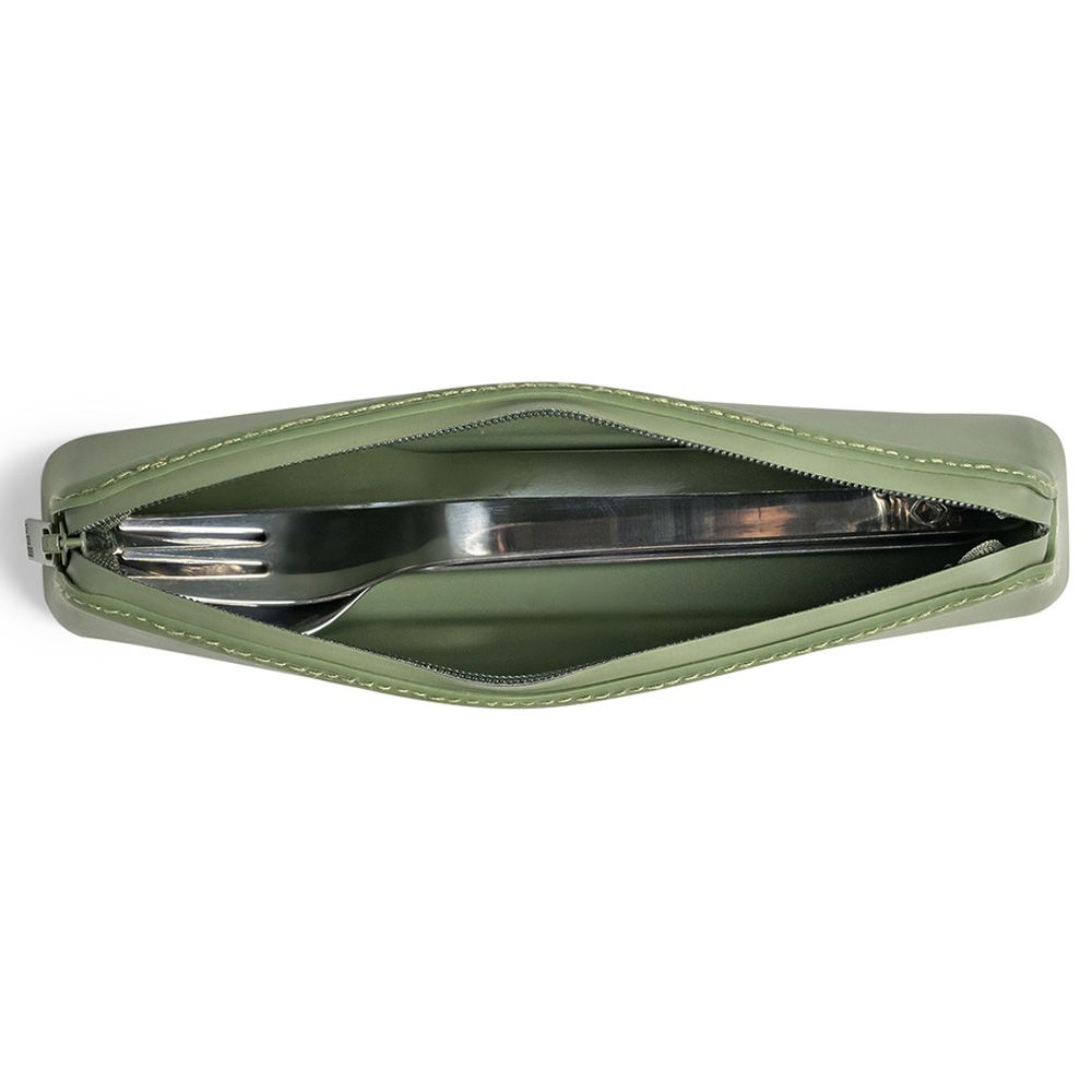 Citron - Stainless Steel Cutlery w/ Pouch - Green