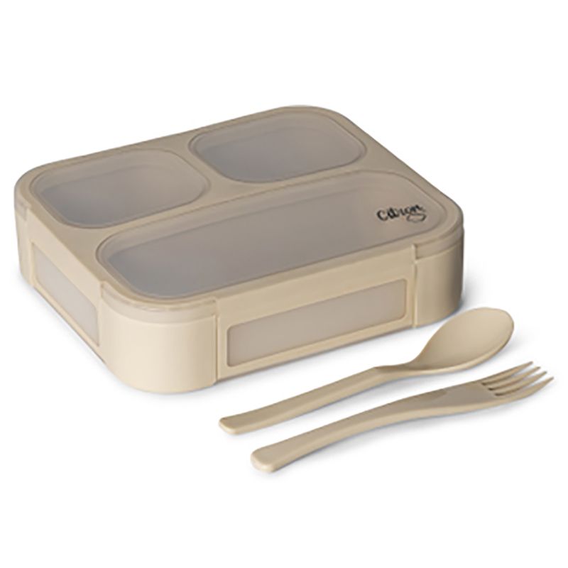 Citron - Lunchbox w/ Fork & Spoon - Beige