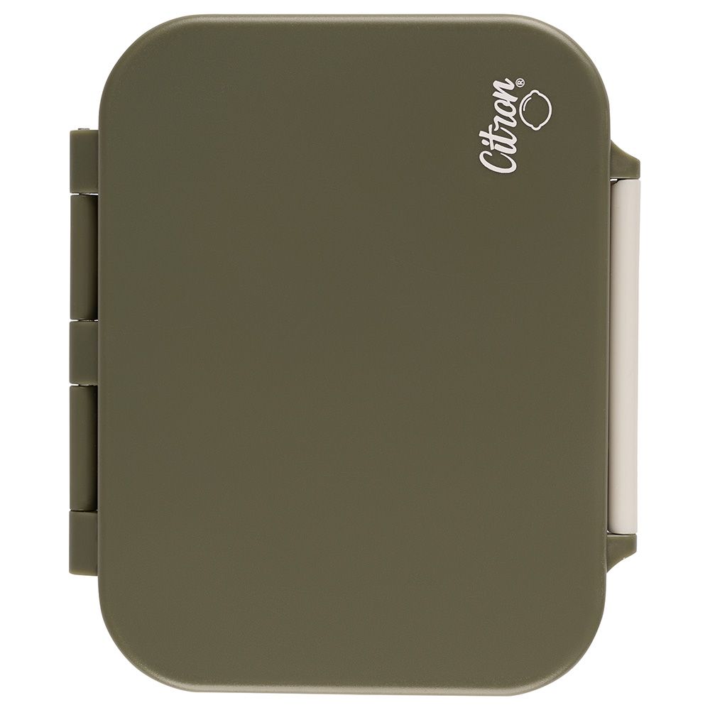 Citron - 3 Compartments Tritan Snack box - Dark Green