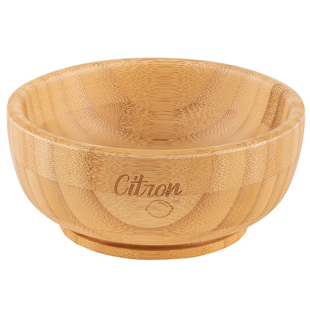 Citron - Organic Bamboo Bowl Suction with Spoon - Pastel Green