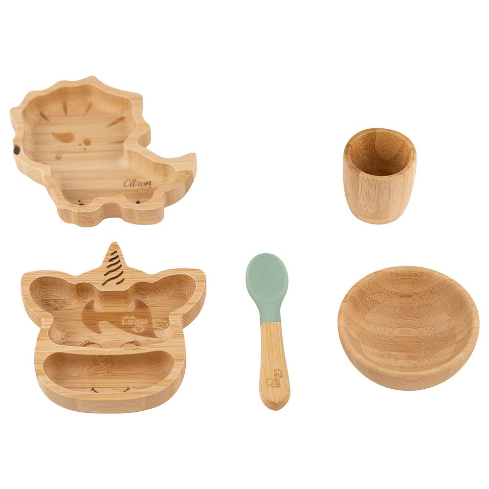 Citron - Organic Bamboo Toys Set - Green