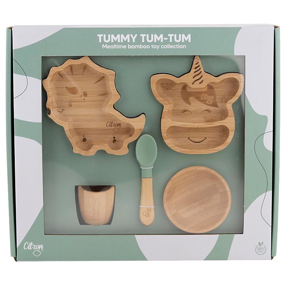 Citron - Organic Bamboo Toys Set - Green