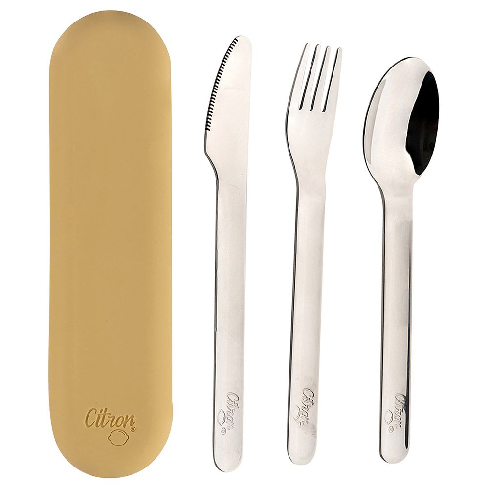 Citron - Cutlery Set - Light Brown