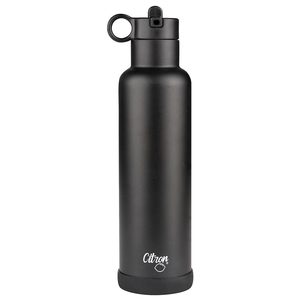 Citron - Stainless Steel Water Bottle - 750ml - Black