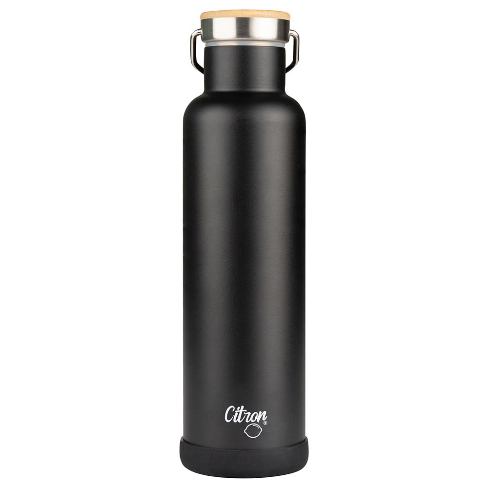 Citron - Stainless Steel Water Bottle - 750ml - Black