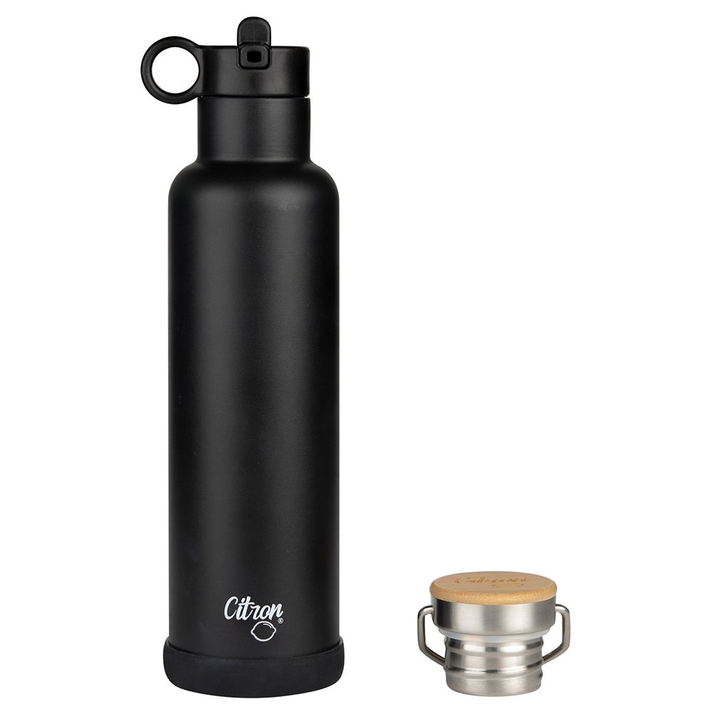 Citron - Stainless Steel Water Bottle - 750ml - Black