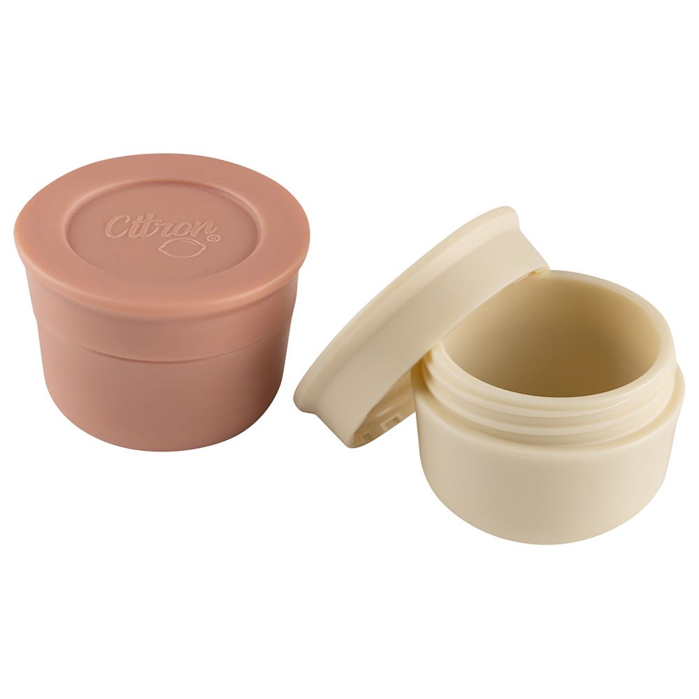 Citron - Mini Sauce Containers - 2 Pcs - Pink/Ivory