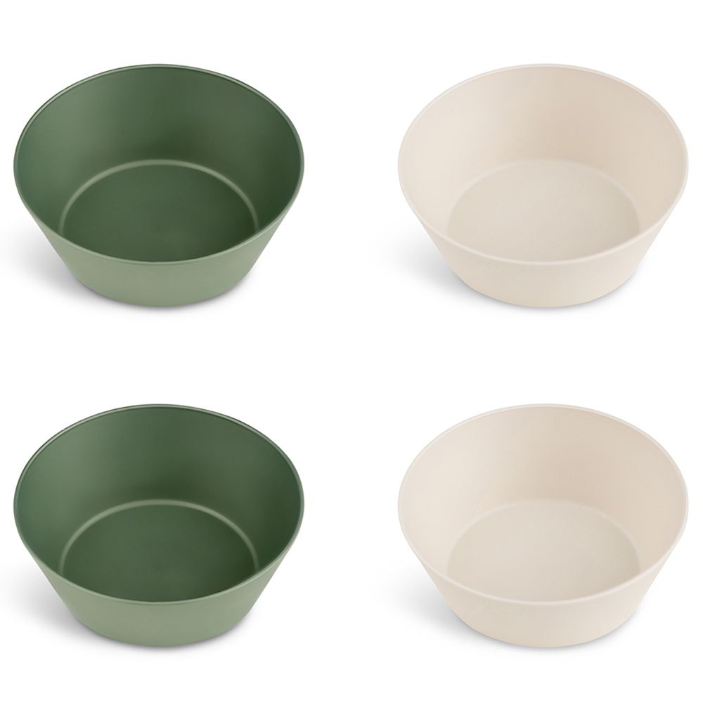 Citron - PLA Bowl - Set of 4 - Green/Ivory