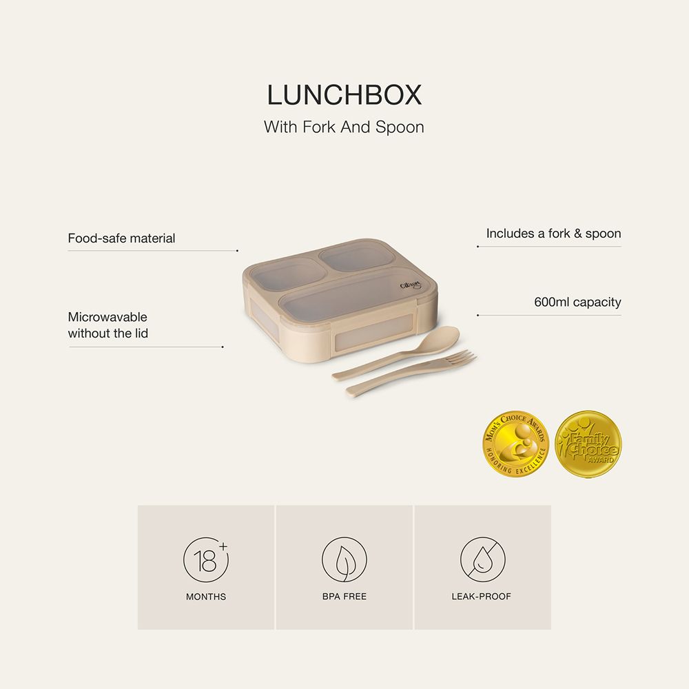 Citron - Lunchbox w/ Fork & Spoon - Caramel