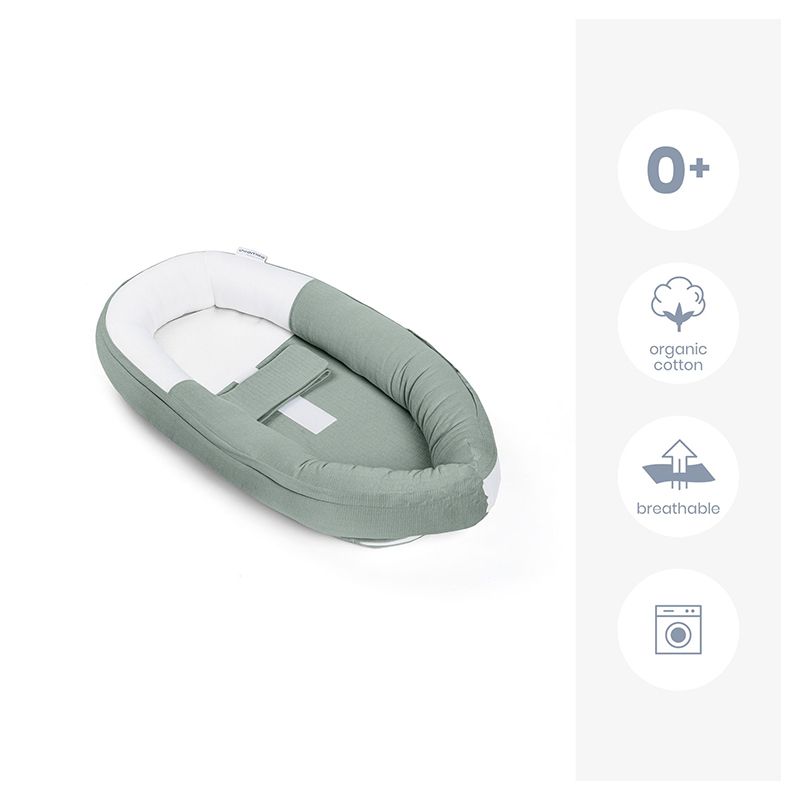 Doomoo - Cocoon Baby Nest - Jersey Green