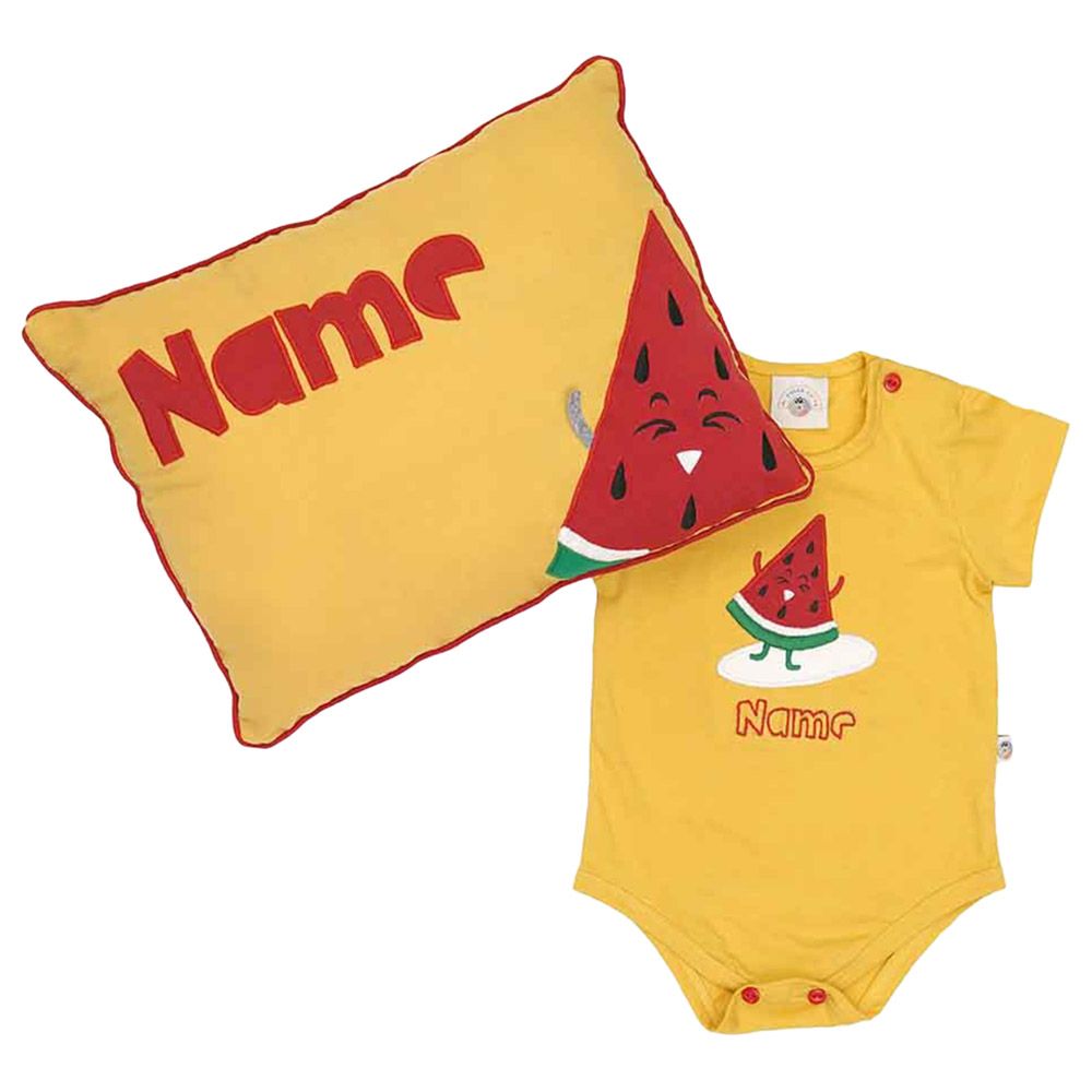 Mi Dulce An'Ya - Customized Surfing Melon Romper & Cushion