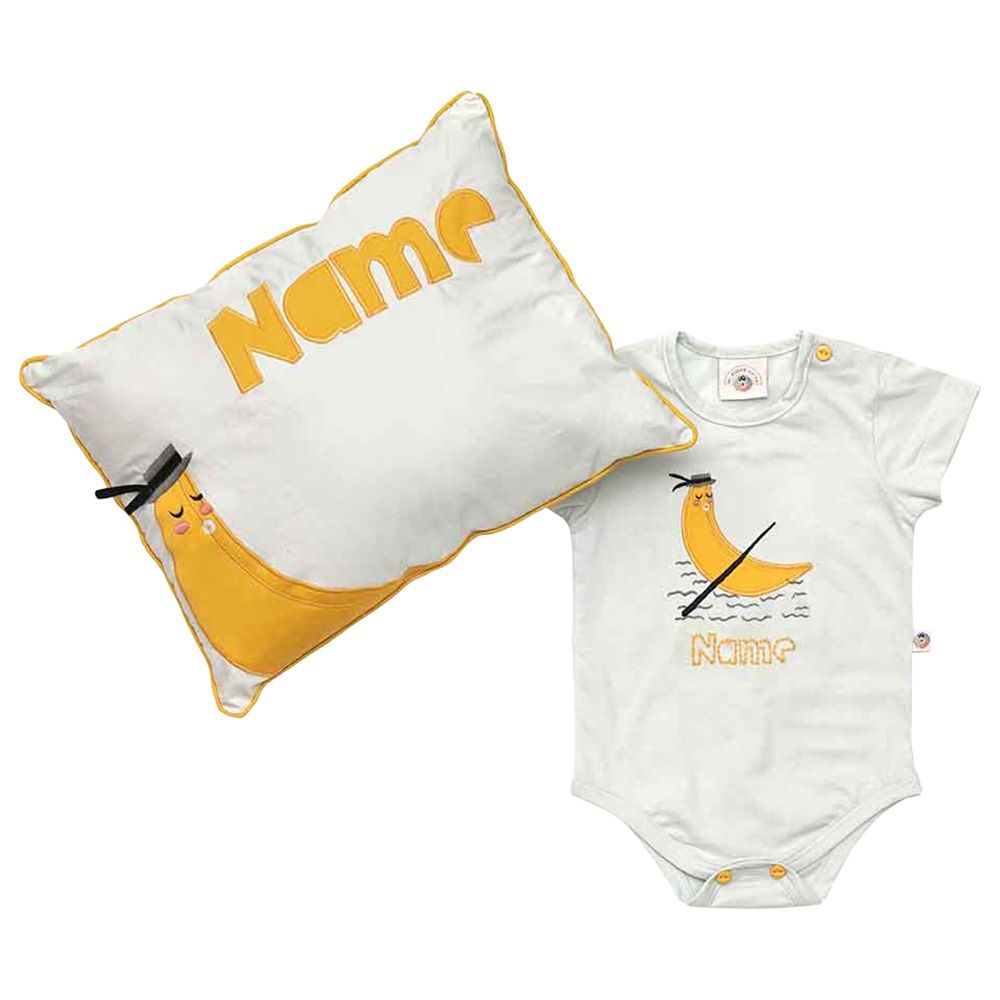 Mi Dulce An'Ya - Customised Banana Boat Romper & Cushion