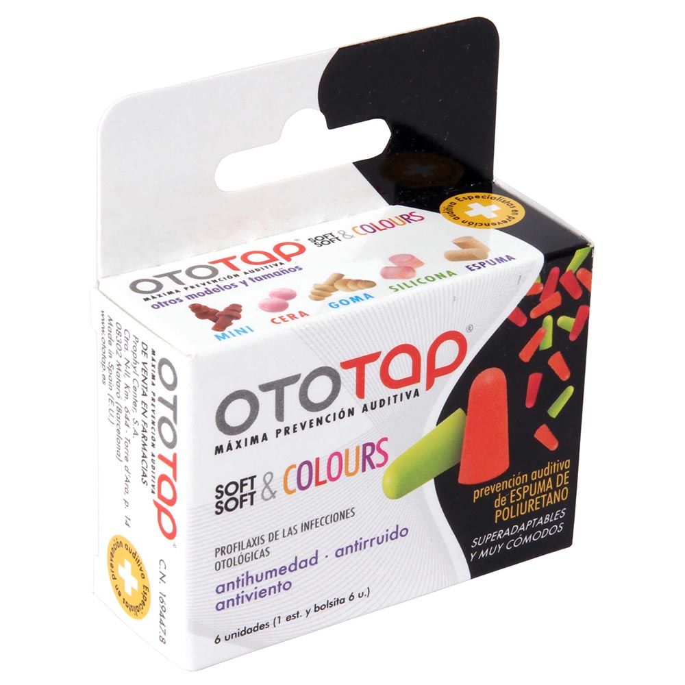 Prohima - OtoTap Color Foam Ear Plugs Packet - 6pc