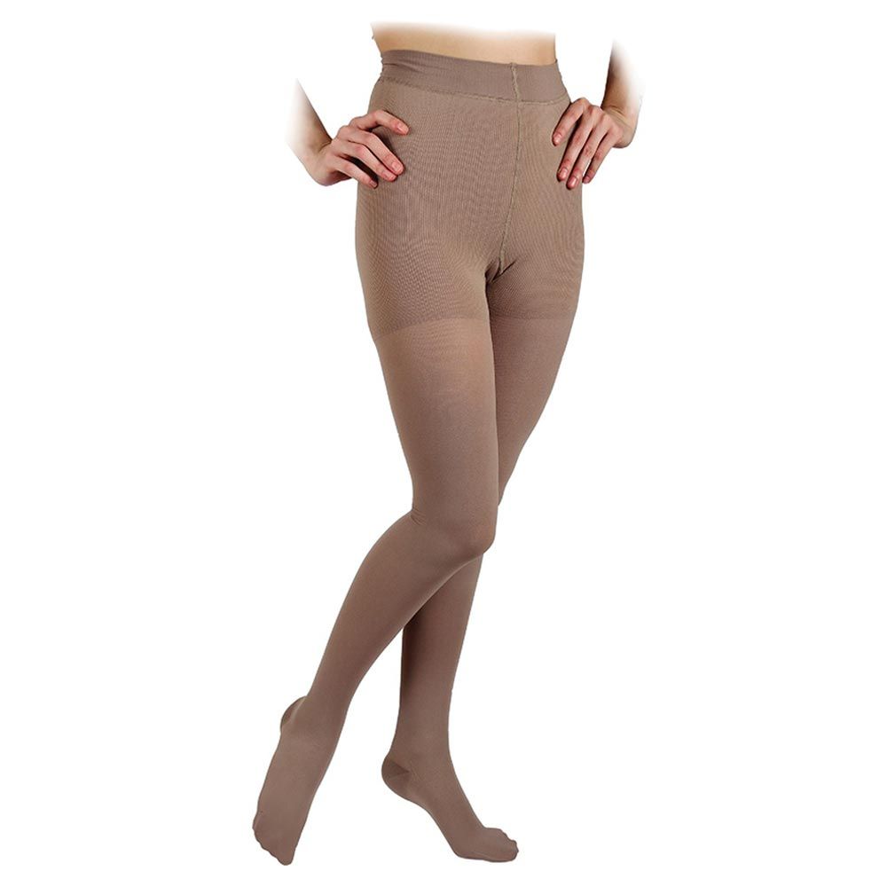 Go Silver - Full Length Closed Toe Socks Class 1 - Nude