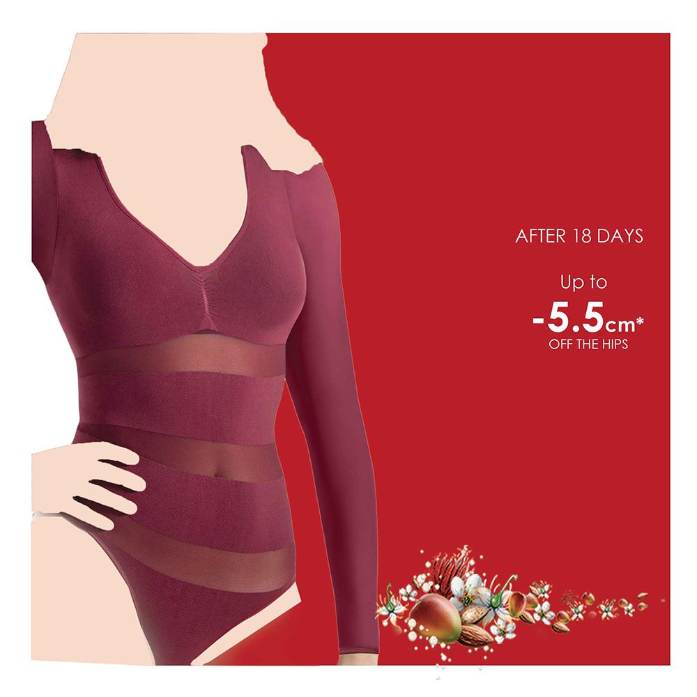 Lytess - Slimming Long-Sleeved Body Shaper - Sublime - Burgundy